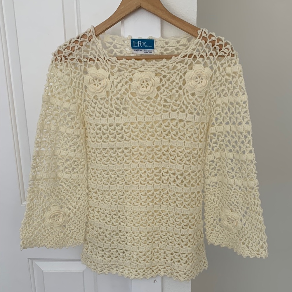 Vintage Crochet Sweater